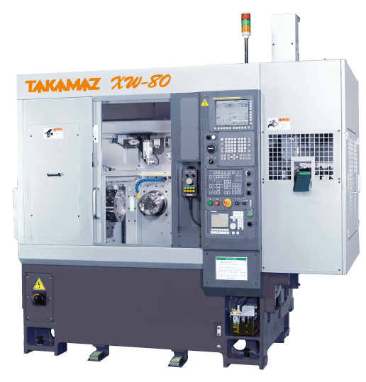TAKAMAZ XW80 - CNC turning machine with automatic loader arm